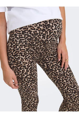 flared zwangerschapsbroek OLMLOVELY - bruin/zwart (set van 2)