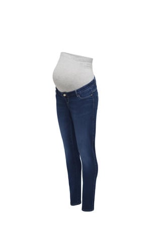 high waist zwangerschaps skinny jeans medium blue denim