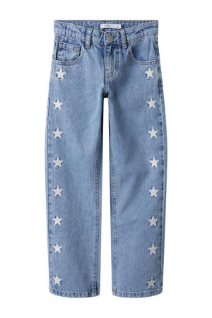 straight leg jeans light blue denim
