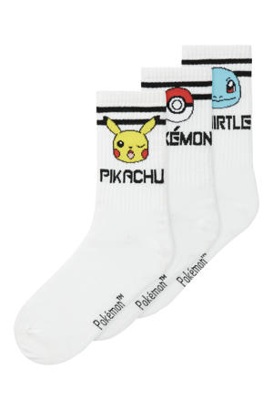 Pokemon sokken - set van 3 wit