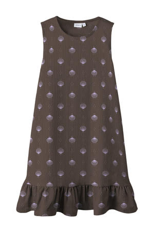 A-lijn jurk bruin