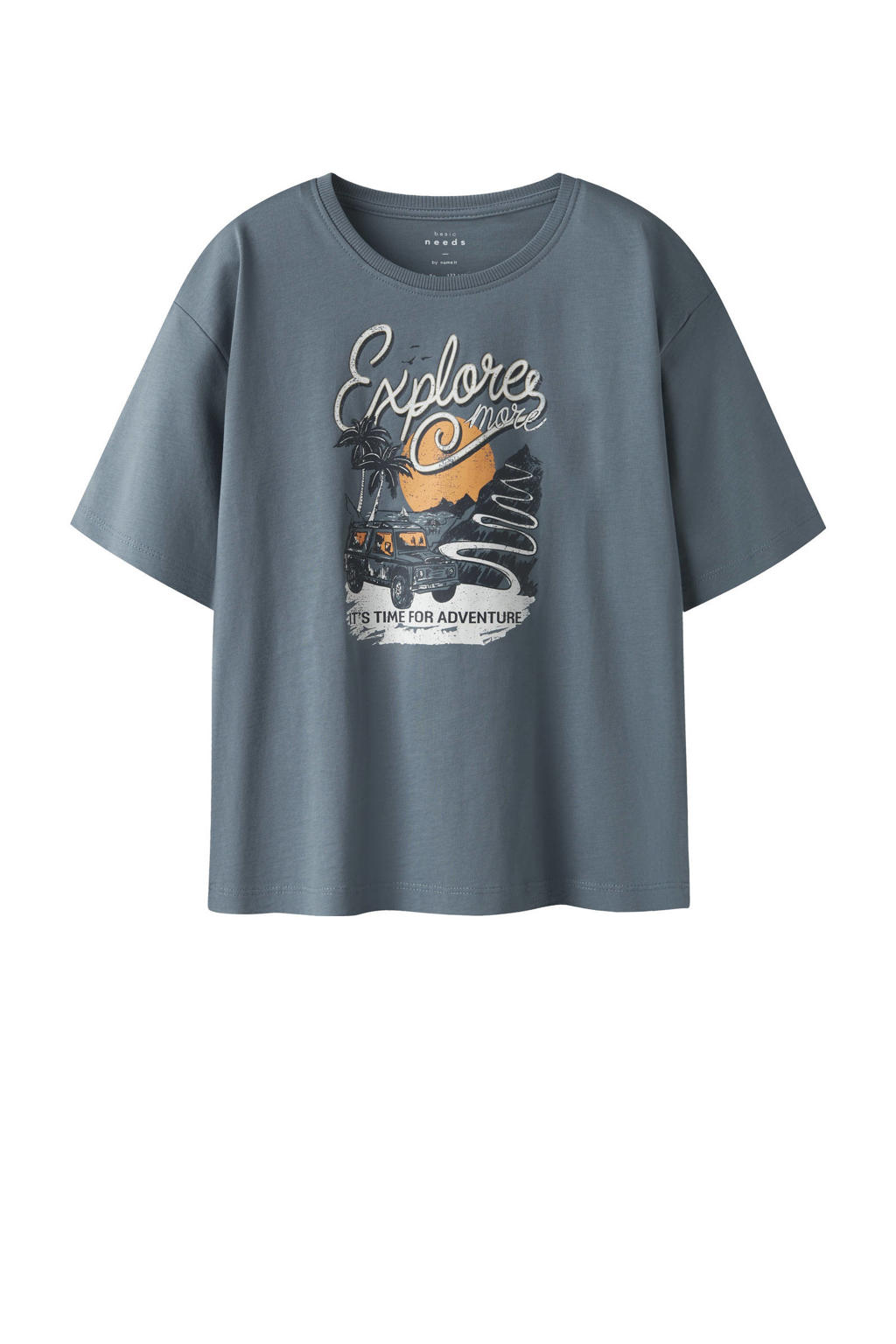 NAME IT KIDS T-shirt blauwgrijs