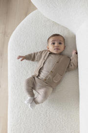 thumbnail: Feetje grof gebreid vest The Magic is in You taupe