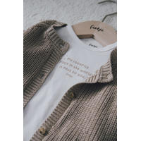 thumbnail: Feetje grof gebreid vest The Magic is in You taupe