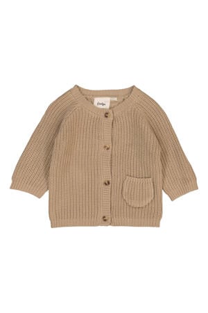grof gebreid vest The Magic is in You taupe