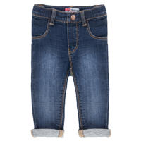 thumbnail: Blauwe meisjes Feetje slim fit jog met regular waist, elastische tailleband en effen