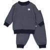 Donkerblauw/wit