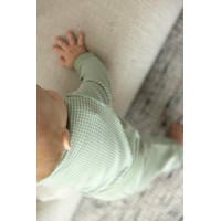 thumbnail: Feetje   Wafel pyjama groen melange/wit