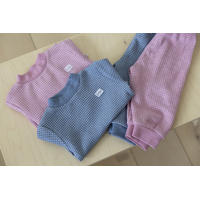 thumbnail: Feetje   Wafel pyjama roze melange/wit