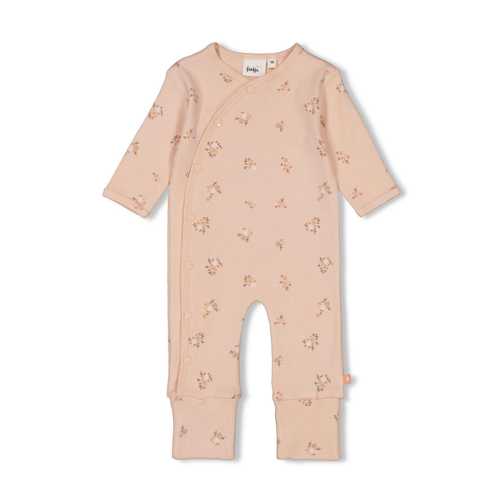 Feetje boxpak Flowers roze