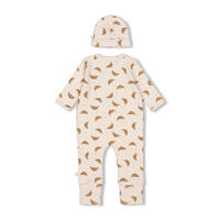 thumbnail: Feetje geschenkset boxpak + muts met all over print offwhite/bruin