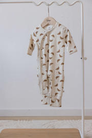 thumbnail: Feetje geschenkset boxpak + muts met all over print offwhite/bruin