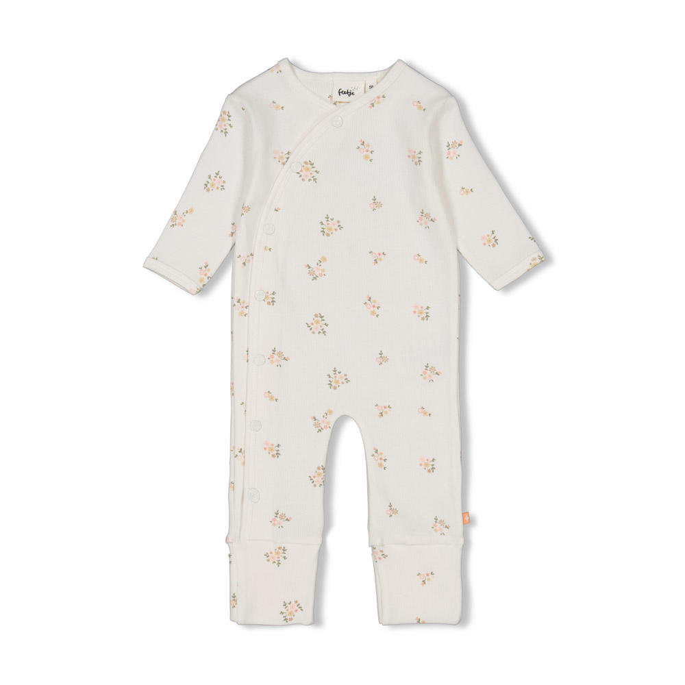 Feetje boxpak Flowers wit/roze/groen