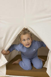 thumbnail: Feetje   Wafel pyjama blue melange/wit