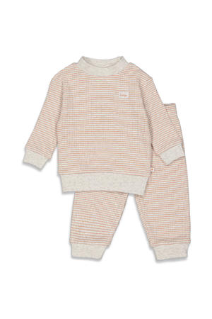 Wafel pyjama stroopwafel/wit