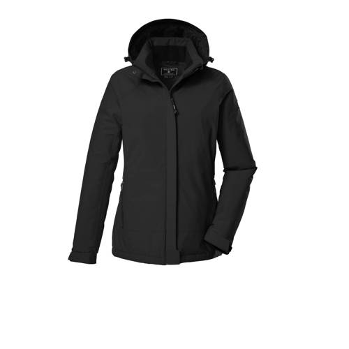 Killtec jas zwart Outdoor jas Dames Polyester Capuchon - maat 44 afbeelding