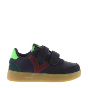 leren sneakers donkerblauw