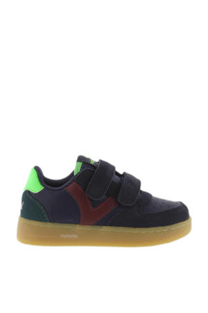leren sneakers donkerblauw