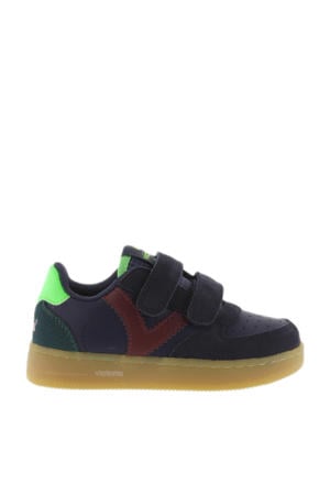 leren sneakers donkerblauw