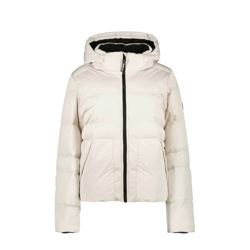 Cars gewatteerde jas ecru Meisjes Nylon Capuchon Effen