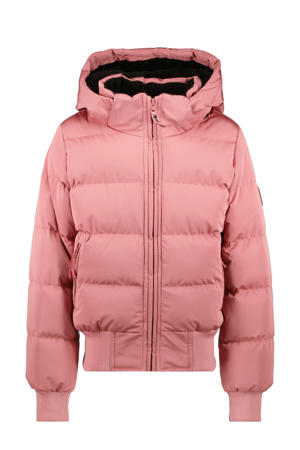 gewatteerde jas roze