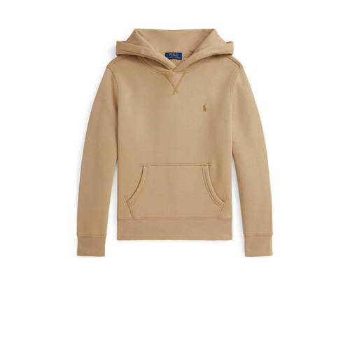 POLO Ralph Lauren hoodie Sweater Beige Jongens Katoen Capuchon Effen - maat 128 afbeelding