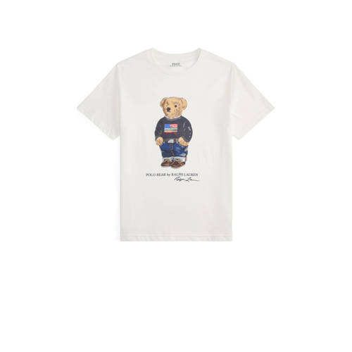 POLO Ralph Lauren T-shirt wit Jongens Katoen Ronde hals Printopdruk - maat 188 afbeelding