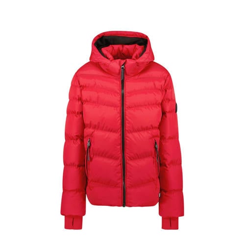 Little Cars gewatteerde jas rood Jongens Polyester Capuchon Effen - maat 86 afbeelding