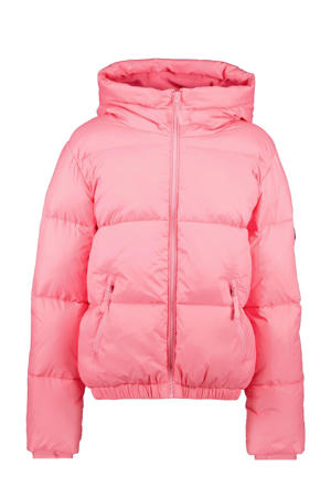 gewatteerde jas roze