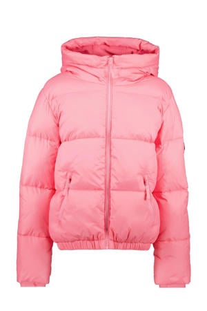 gewatteerde jas roze