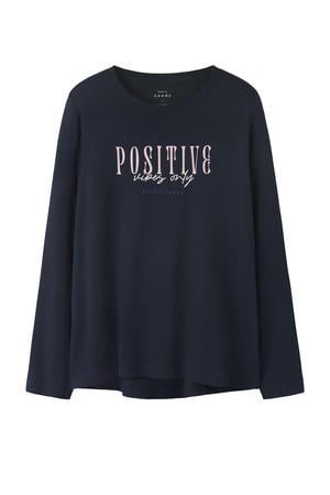 longsleeve donkerblauw