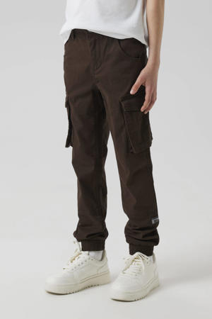 regular cargobroek donkerbruin