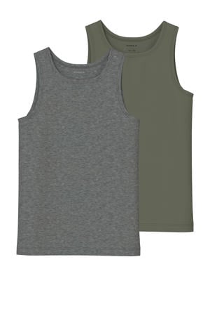 hemd - groen/grijs (set van 2)