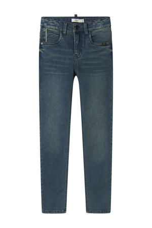 slim fit jeans vintage dark blue denim