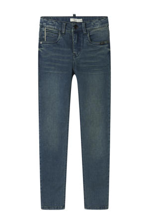 slim fit jeans vintage dark blue denim