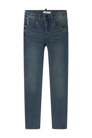 slim fit jeans vintage dark blue denim