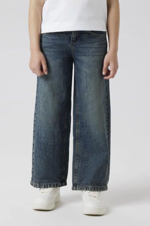 wide leg jeans vintage dark blue denim