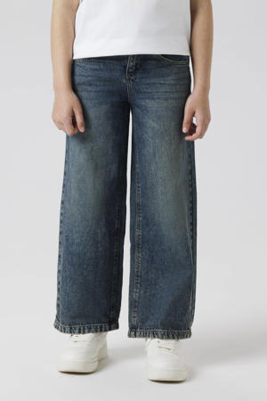 wide leg jeans vintage dark blue denim