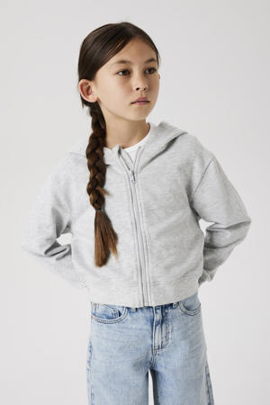 sweatvest grijs melange