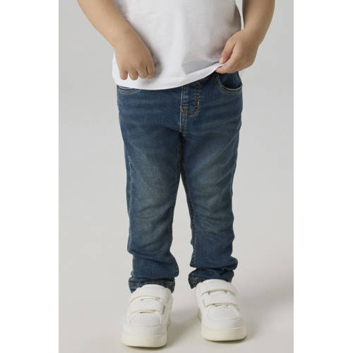 NAME IT MINI slim fit jeans vintage dark blue denim Blauw Jongens Stretchkatoen - maat 116 afbeelding