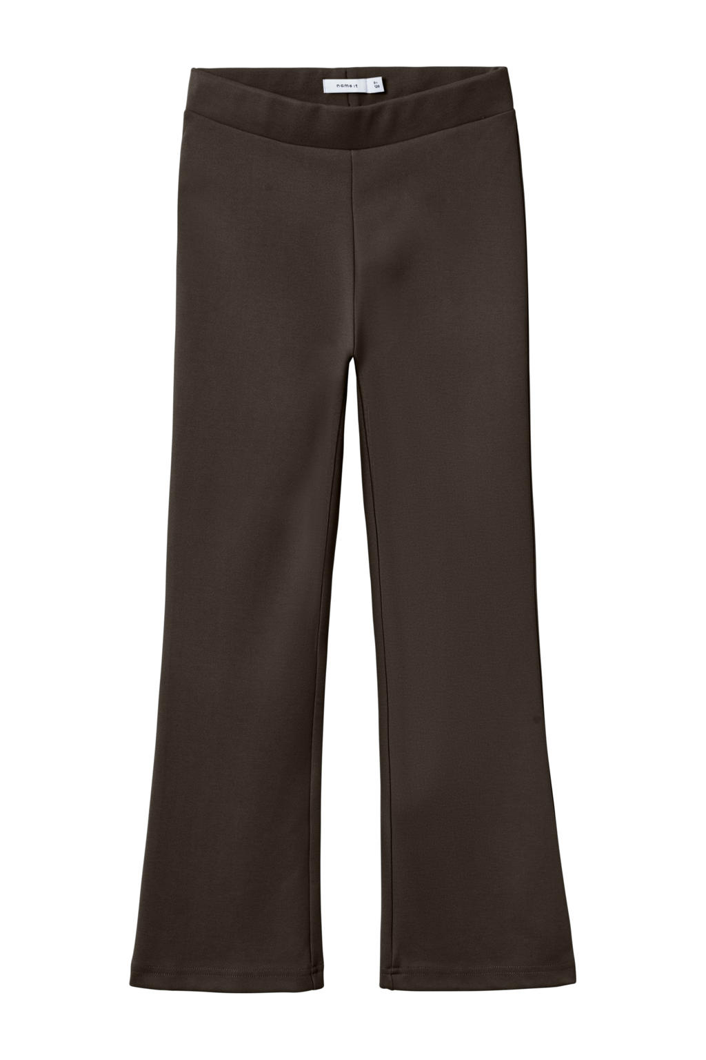 Donkerblauwe meisjes NAME IT KIDS bootcut legging van viscose met regular waist, elastische tailleband en effen