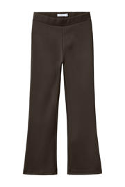 thumbnail: Donkerblauwe meisjes NAME IT KIDS bootcut legging van viscose met regular waist, elastische tailleband en effen