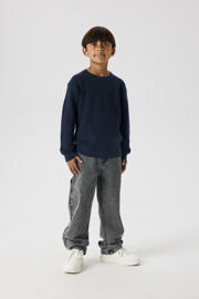 thumbnail: Grey denim jongens NAME IT KIDS straight fit jeans van denim met regular waist en effen