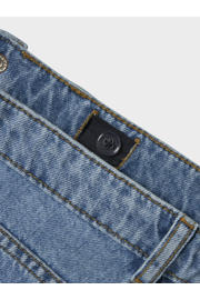 thumbnail: NAME IT KIDS straight leg jeans blauw met strass steentjes denim blue