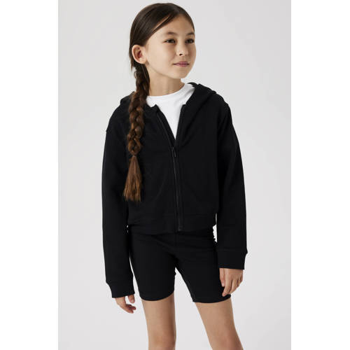 NAME IT KIDS sweatvest zwart Effen - maat 158/164 | Vest van NAME IT afbeelding