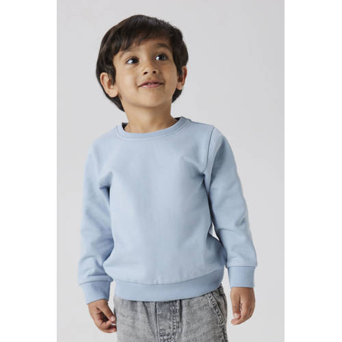 NAME IT MINI sweater lichtblauw Effen - maat 110 | Sweater van NAME IT afbeelding