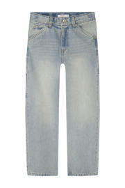 thumbnail: Light blue denim jongens NAME IT KIDS straight fit jeans vintage van denim met regular waist en effen