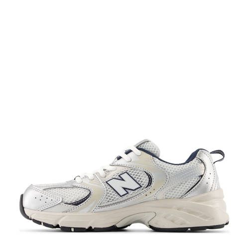 New Balance 530 sneakers lichtgrijs/donkerblauw Jongens/Meisjes Mesh Meerkleurig - maat 38 afbeelding