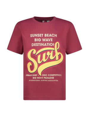 T-shirt donkerrood
