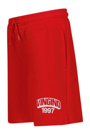 thumbnail: Rode jongens Vingino regular bermuda short van katoen met elastische tailleband met koord en logo dessin